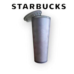 Starbucks 2024 Tinted Soft-Touch Shell Plastic Cold Cup NWT in grey size 24oz